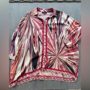 Lafayette 148 New York Multicolor silk blouse